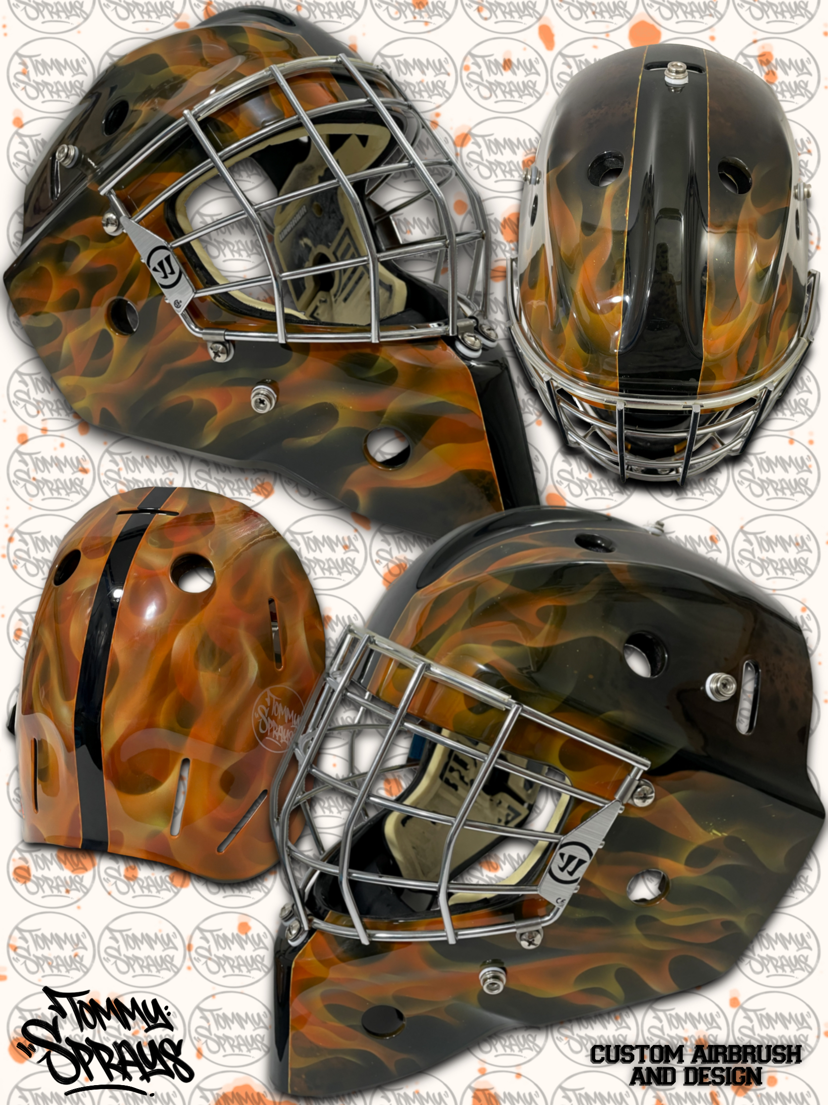 Custom Construction Helmet Art